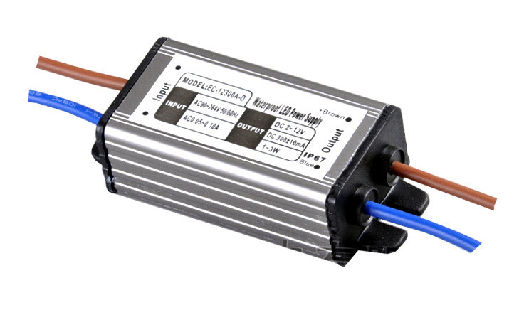 IP68 1W - fuente de alimentación constante de la corriente LED de 3W para la luz de la lámpara/LED del LED
