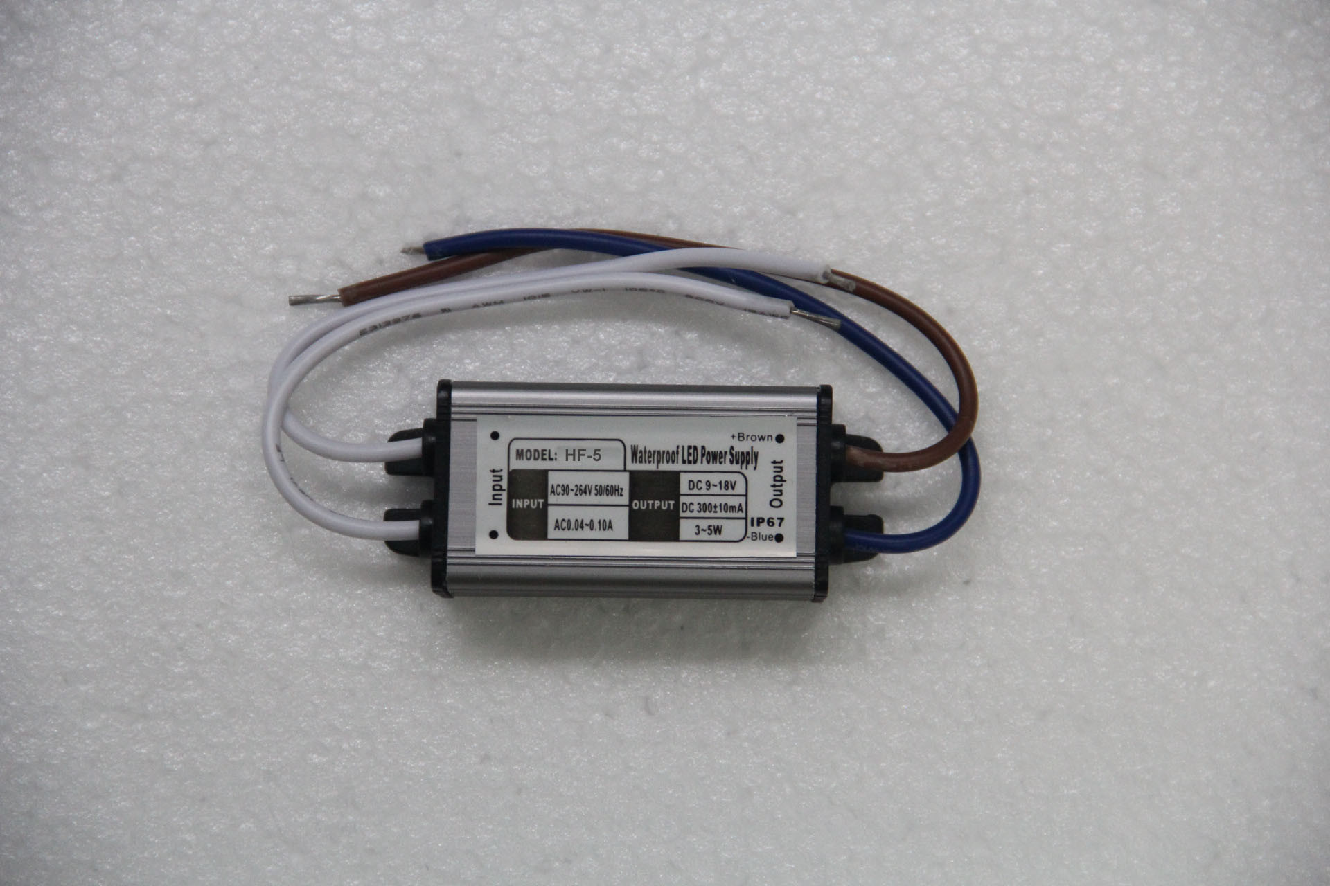 Fuente de alimentación constante de la corriente 5W LED del Portable de ROHS 18V DC IP68 300mA con EN61547