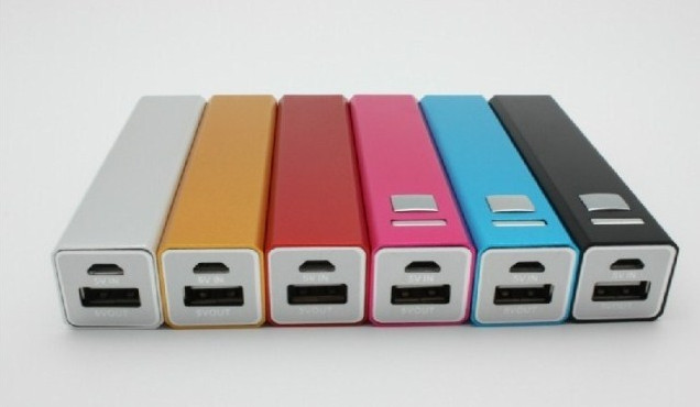 paquete de alimentación por USB portátil de la forma púrpura del rectángulo 3200mAh para el cuaderno