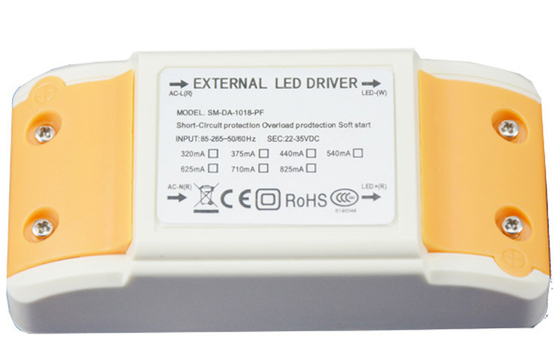El alimentación del LED fuente el conductor constante 85V - 265V CA, CE RoHS de la corriente LED de 18 vatios