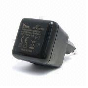 la UE universal portátil del adaptador de la CA DC de 11W 5V 1A-2.1A USB tapa con EN 60950-1
