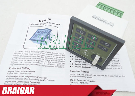 Unidad de control de generador electrónica del regulador del gobernador del motor de Kutai GCU-10 9V a 36 V DC