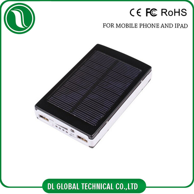 Banco móvil de la batería del poder más elevado del panel solar del banco rojo blanco azul del poder