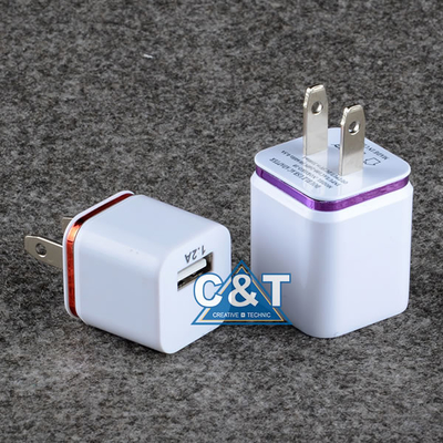 Cargador de la pared de Iphone 6 del hogar del 2-Tono del adaptador de corriente alterna del Usb del puerto dual 3.1A