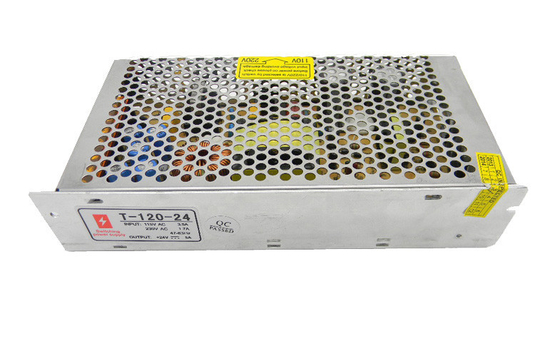 Fuente de alimentación del modo de la transferencia de 120 vatios DC 24V 5A para la pantalla de visualización del LCD