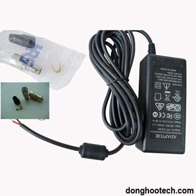Adaptador negro/gris 12V DC 6pin Hr10A-7p-6s (73) de la fuente de alimentación de la cámara de la transferencia