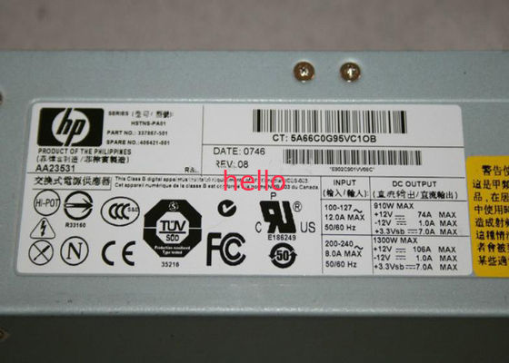 Compaq 337867-001 fuentes de alimentación del servidor de 1300W HP con la fan activa
