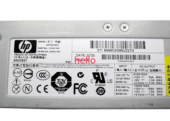 Compaq 337867-001 fuentes de alimentación del servidor de 1300W HP con la fan activa