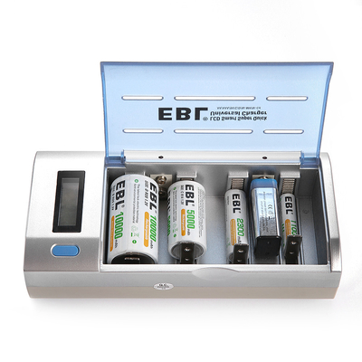 Cargador y descargador rápidos elegantes universales de batería del LCD para las baterías del Ni-CD del AA