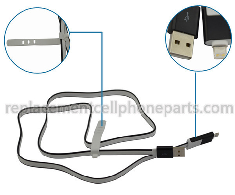 Cable USB de datos original del teléfono celular de 1 metro para el iPhone 5G, 5S, cable del cargador del iPhone 6