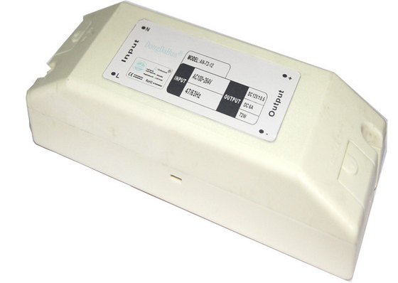 Engery que ahorraba voltaje constante de 12v 6a llevó la fuente de alimentación/conductor llevado 72w