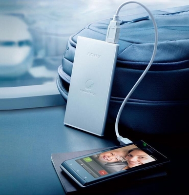 Banco portátil móvil negro del poder fuente/7000MAH de alimentación del blanco 5V