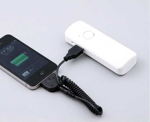 Portable negro móvil de la fuente de alimentación de 5 voltios con OEM 5200MAH