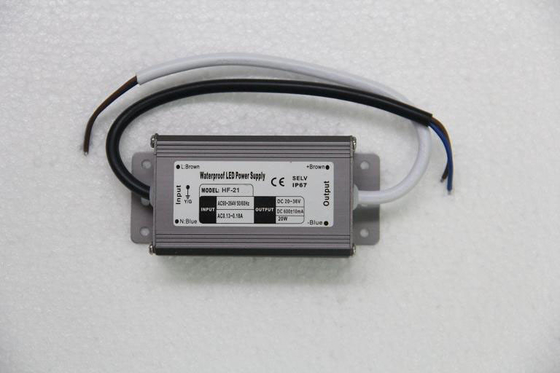 CA constante de la corriente 21W a la fuente de corriente continua 20V DC, fuente de alimentación impermeable de 650mA LED
