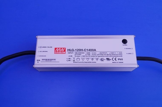 Fuente de alimentación impermeable de Constant Current LED del conductor de 120W Meanwell con el caso de aluminio