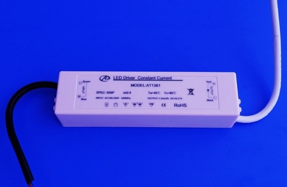 Fuente de alimentación de la corriente constante de ROHS LED 24V DC, conductor ligero llevado