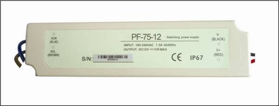 Mini CA constante del conductor 240V del voltaje LED de 75W 60Hz, conductor de alto voltaje de 300VAC LED