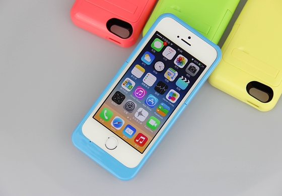 Paquete de poder fino de batería de la caja de batería del iPhone del multicolor 2200mAh para el iPhone 5