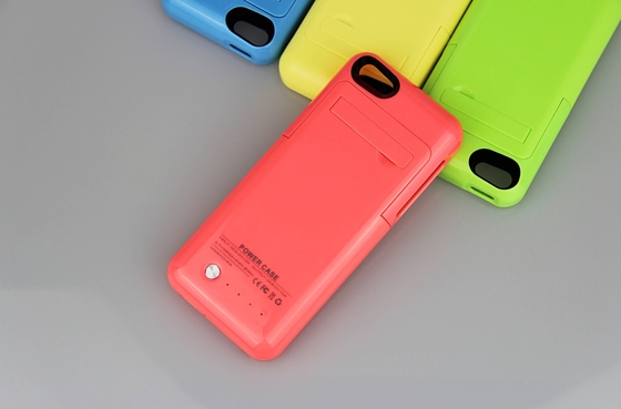 Paquete de poder fino de batería de la caja de batería del iPhone del multicolor 2200mAh para el iPhone 5