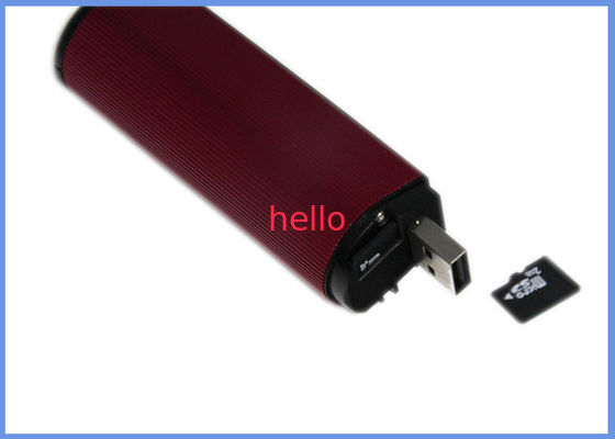Mini cable incorporado portátil del micrófono USB del paquete de alimentación por USB 2200mah, batería 18650