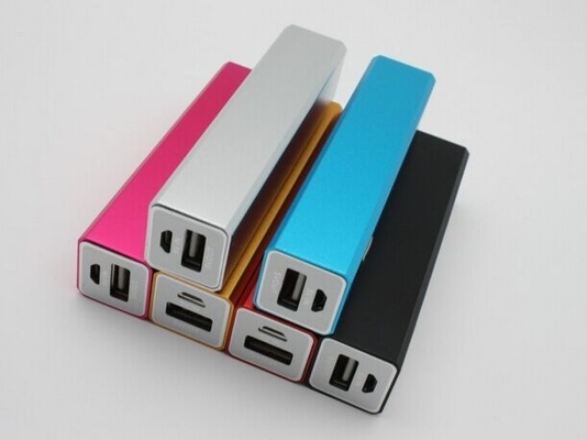 paquete de alimentación por USB portátil de la forma púrpura del rectángulo 3200mAh para el cuaderno