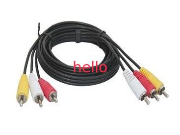 Cable de alta velocidad de la transferencia de datos USB, cable de /Video del audio RCA