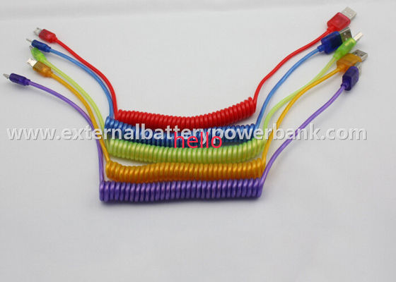 La primavera llevó el cable micro de la transferencia de datos USB para Samsung/para la galaxia de Samsung
