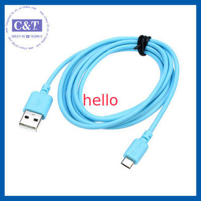 Cable micro coloreado 2 in-1 de alta velocidad de la transferencia de datos USB de Smartphone