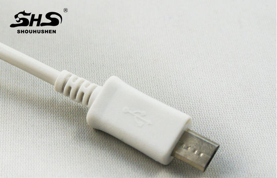 Cable micro de la transferencia de datos USB 5pin de V8 para la carga del teléfono de HTC