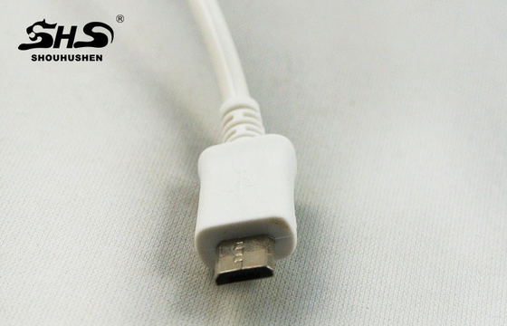 Cable micro de la transferencia de datos USB 5pin de V8 para la carga del teléfono de HTC