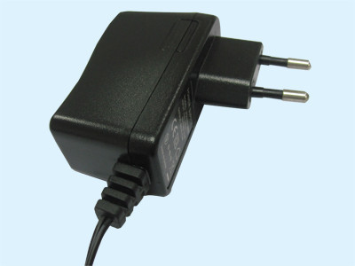 adaptador de 12V 1A para el monitor, fuente de alimentación redonda del soporte de la pared del Pin del europeo dos