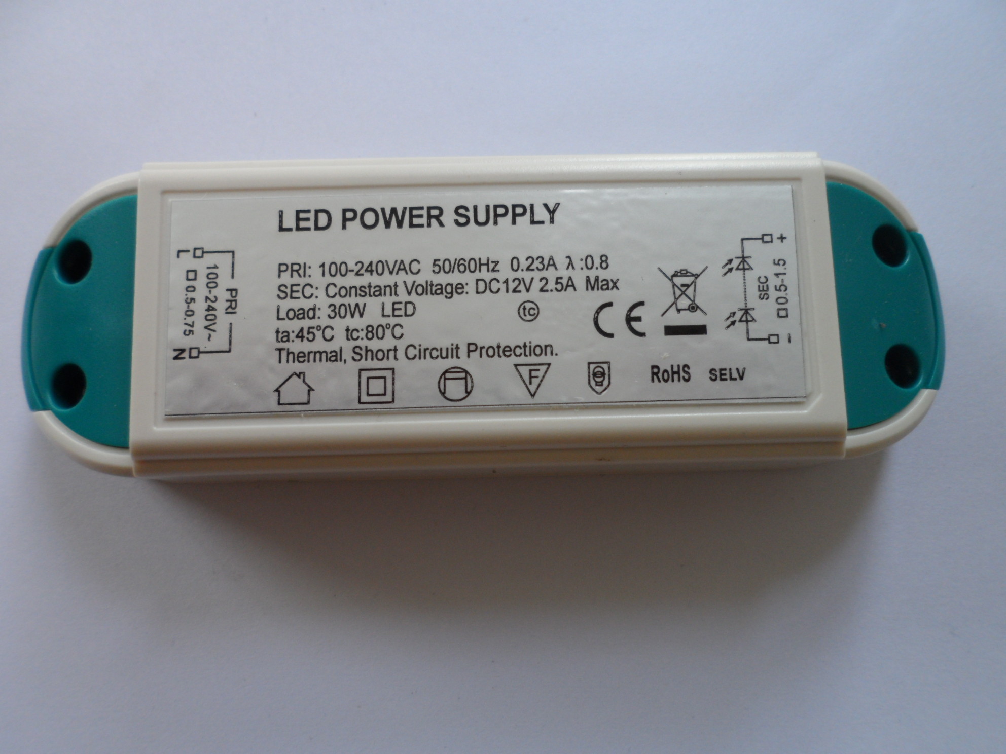 500Ma el voltaje constante 24V DC del EN 61347-2-13 llevó el conductor 6W 9W 12W de Downlight