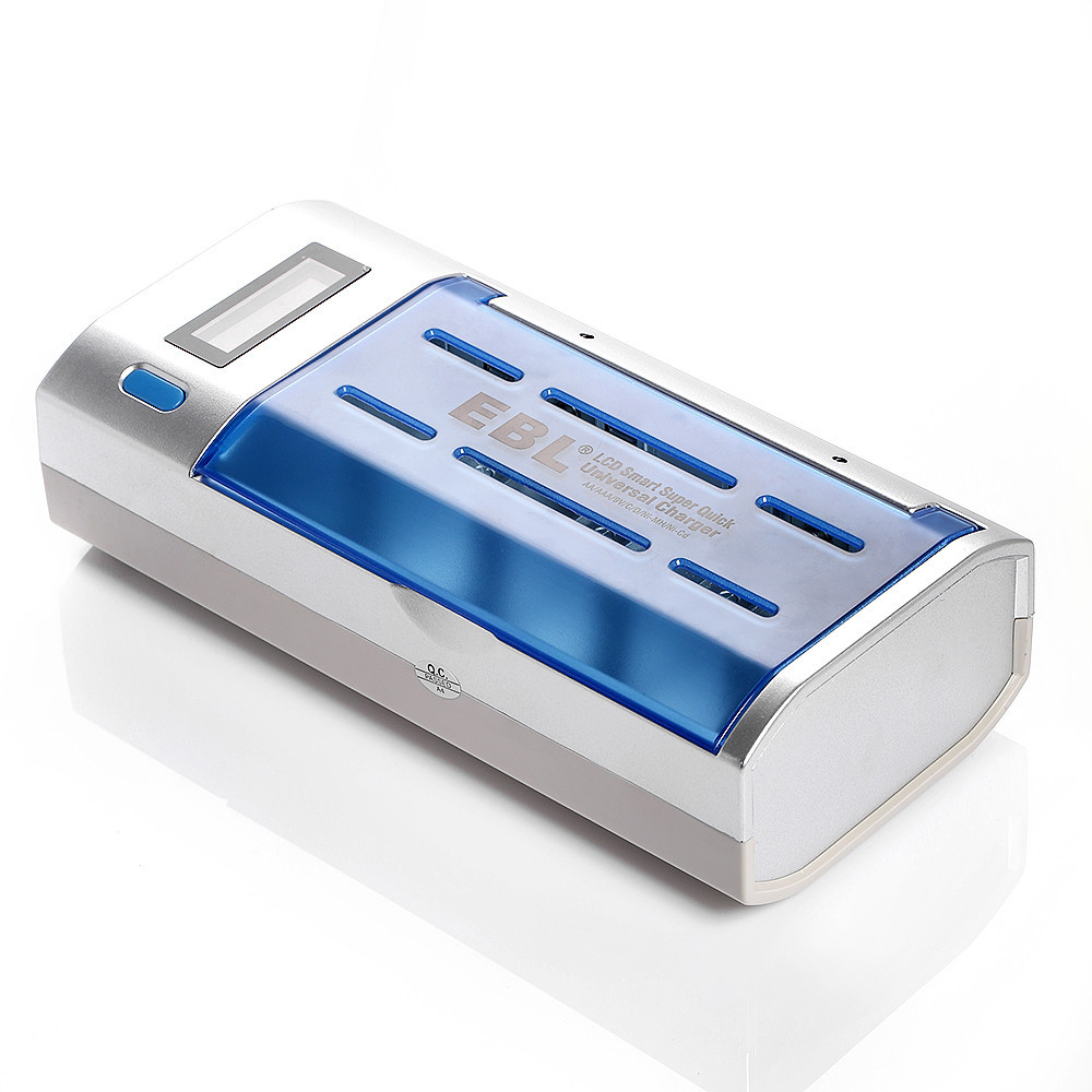 Cargador y descargador rápidos elegantes universales de batería del LCD para las baterías del Ni-CD del AA