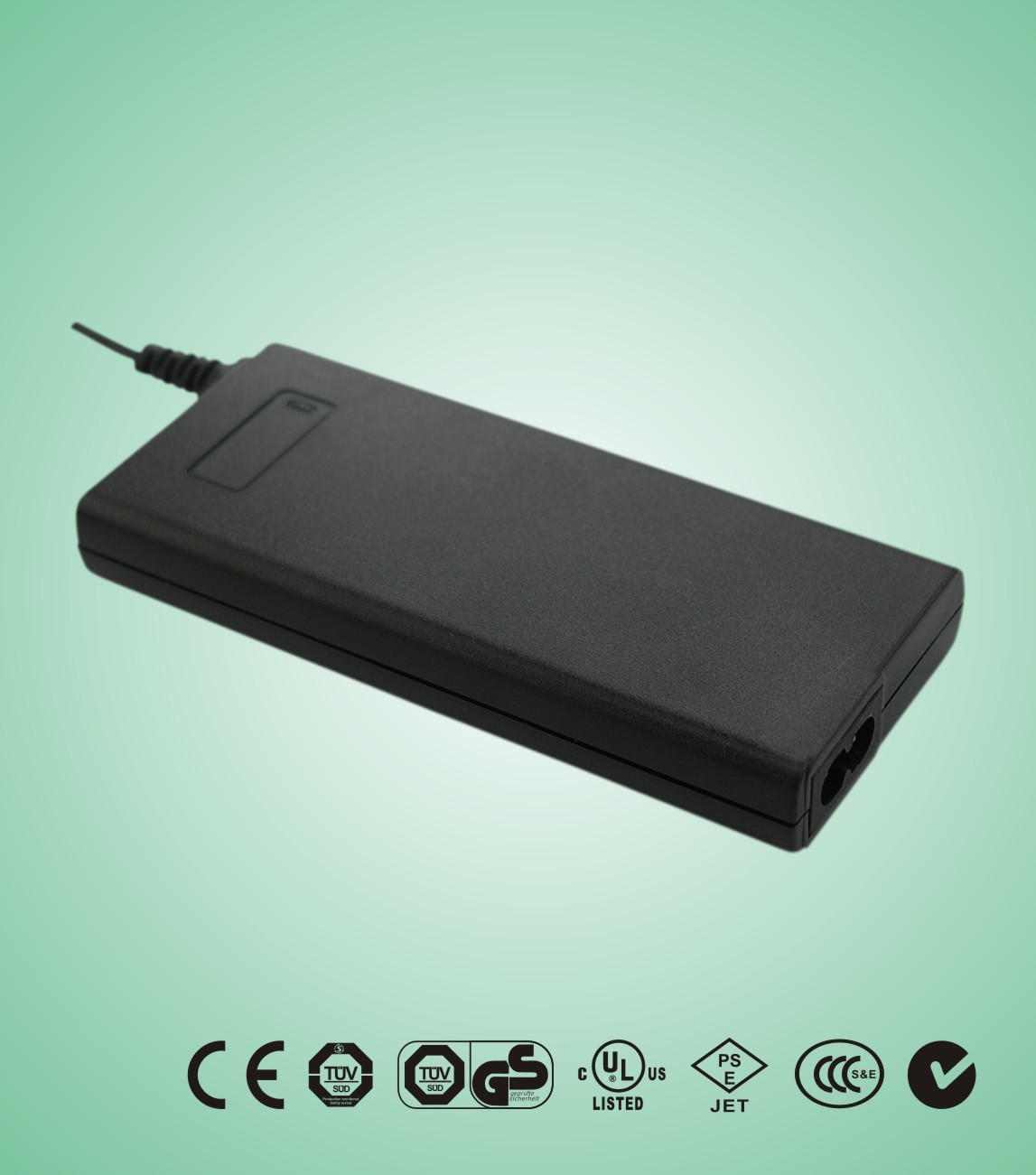Verde 2 / 3 prong 120v - 240v 45W usb puerto fuente de alimentación de conmutación de escritorio