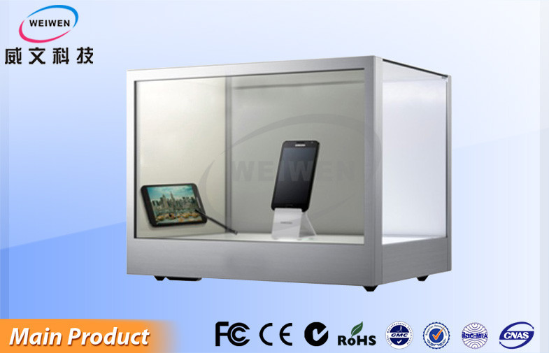Máquina infrarroja de escritorio modificada para requisitos particulares del anuncio del tacto de la exhibición transparente del LCD