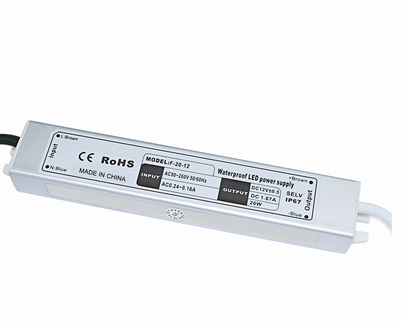 Conductor de la prenda impermeable LED de la CA 110-264V 20W de DC 12/24V para la exhibición del LCD